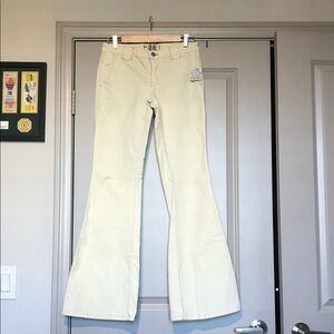 Free People Ivory Corduroy Pants